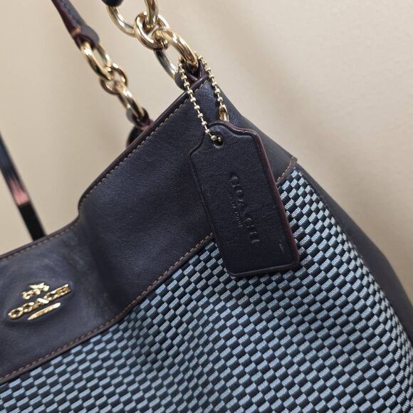 Coach Lexy Legacy Jacquard Shoulder Bag - Picture 4 of 14